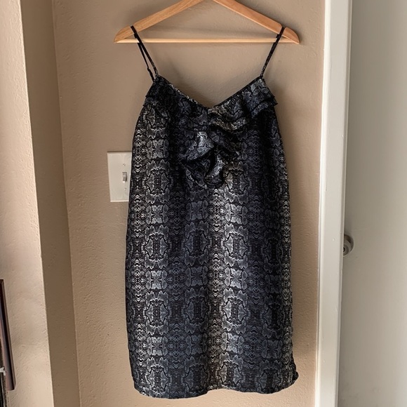 VOLCOM “You Rebel You” Python Snake Print Mini Dress - Picture 2 of 8